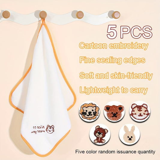 3 Pc Cartoon Kids Face Towel 5 Pc Set