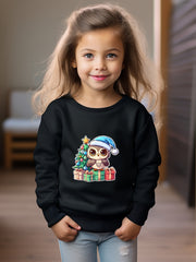 Lovely Baby Owl Crew Neck Long Sleeve Sweatshirt for Girls Boys Kids Clothes