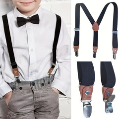 Boys Teen Casual Adjustable Y Shape Metal Clip Suspenders