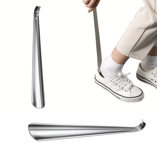 Long Handle Metal Shoe Horn for Seniors 29.97 cm - Dress Shoes & Sneakers