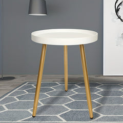 Modern Mini Coffee Table Nordic Round Bedside Leisure Table Tray