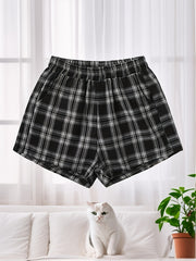 Plaid Hotpants Shorts for Spring & Summer