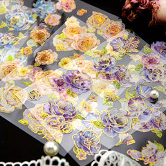 Flower Petal Stickers for DIY Decorations - 2 Sheets