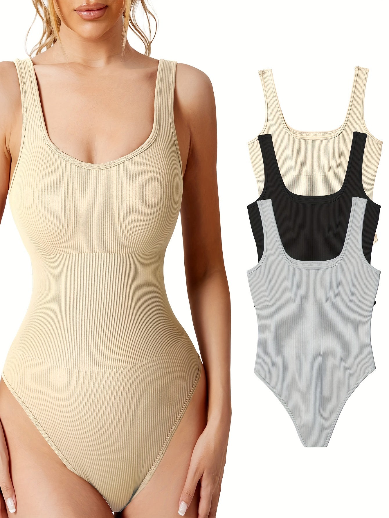 Women's High Stretch Halter Rompers Backless Sport Jumpsuit