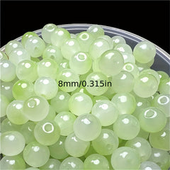 8mm Glass Beads Multicolor DIY Bracelet Necklace Jewelry Accessories