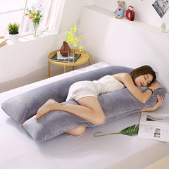 Large U-shaped Cat Belly Pillow for Tummy Support