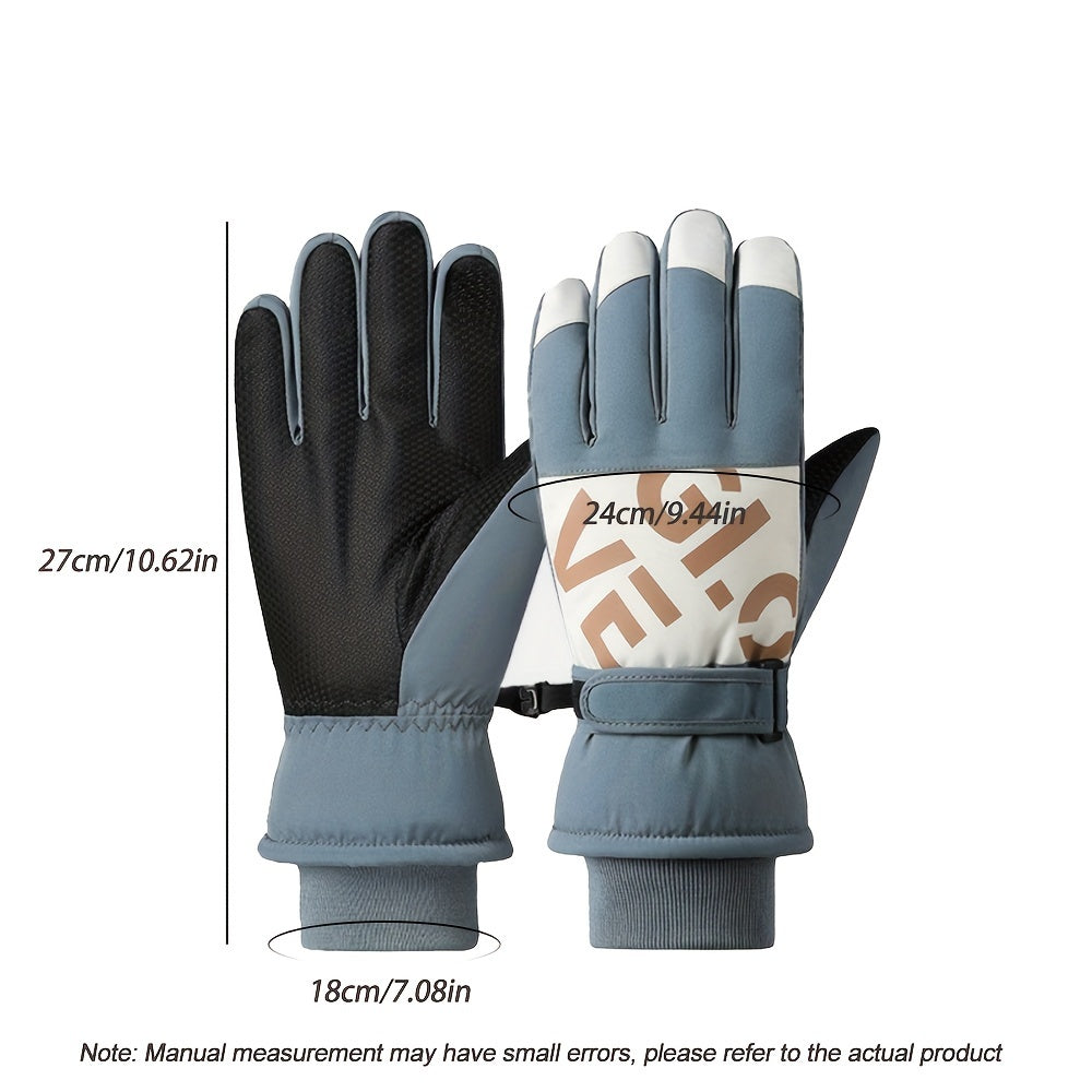Unisex Skiing Gloves Keep Warm Winter Autumn Outdoor Cycling Waterproof