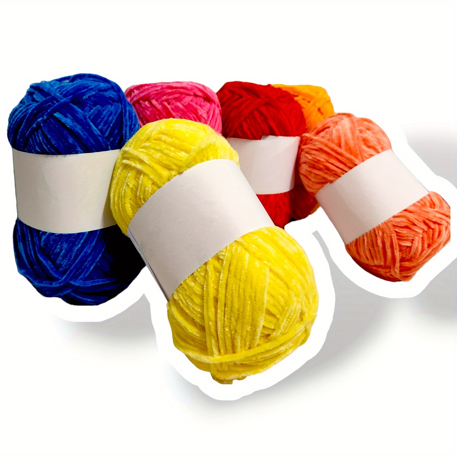 1pc Velvet Chenille 40g Yarn 100 Polyester Doll Crochet DIY Material Hand woven