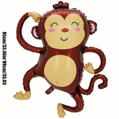 1PC Zoo Cartoon Animal Aluminum Film Balloon Snail Hedgehog Modeling Balloon