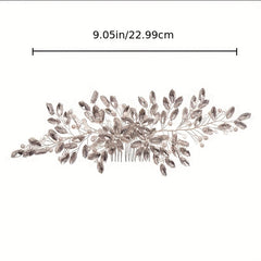 Crystal Rhinestone Hair Comb Insert Comb Head Jewelry Wedding Accessories