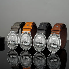 Men's Retro Pistol Pattern Buckle Belt for Party