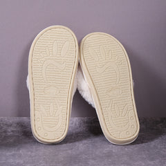 Plush Floral Decor Home Slippers Soft Cozy Indoor Shoes