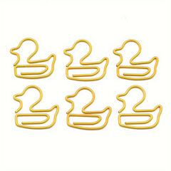 20pcs Duck Metal Animal Paper Clip Special shaped Crank Pin Bag