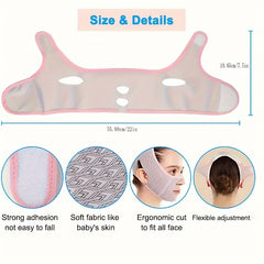 V Shape Face Bandage Double Chin Lift Firming Sagging Prevention Mask