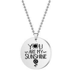 Sunshine Stainless Steel Keychain Necklace