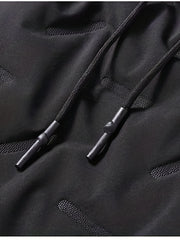 Men's Warm Cotton Padded Trousers with Zipper Pocket for Fall Winter
