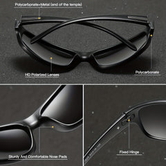 Polarized Retro Sports Sunglasses For Men Women UV Protection