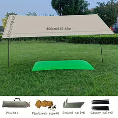 Portable Camping Awning Tent UV Protection Canopy Tent