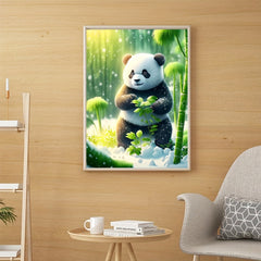 Panda Pattern Canvas Painting Poster for Home Wall Decoration