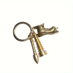 Brass Tower Pen Keychain Pendant Gift For Men Women