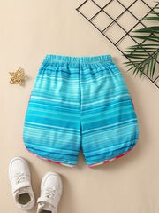Girls Tie Dye Track Shorts Breathable Summer Sports Shorts