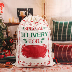 Christmas Twine Bundle Pocket 19.6in 27.5in