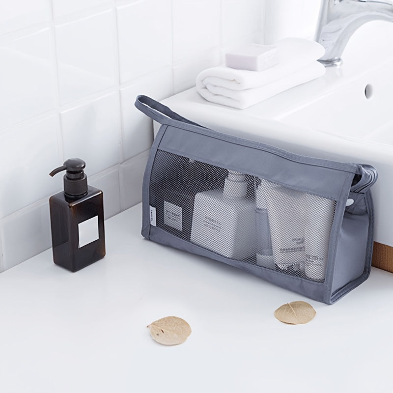 Portable Mesh Toiletry Storage Bag for Travel and Home