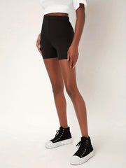 High Waist Biker Shorts Slim Workout Shorts Women's Clothing