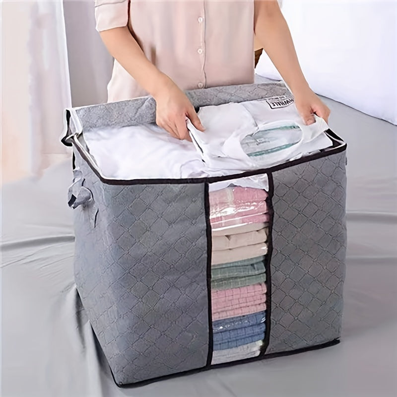 Thicker Luggage Storage Bag Quilted Quilt Duffel Non woven Clothing Hand Luggage