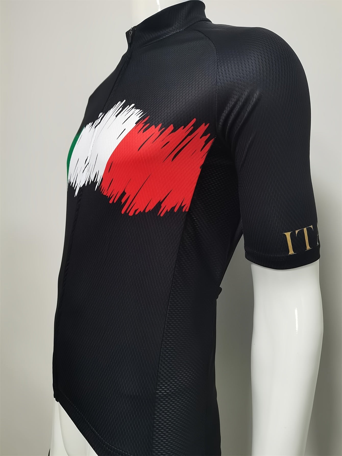 Abstract Flag Pattern Men's Cycling Jersey - Long Sleeve Sportswear