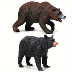 Brown Bear Animal Model Doll Game Decoration Collection Bonsai Props