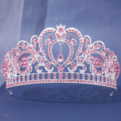 Silver Crystal Crowns And Tiaras With Comb For Girls Or Women