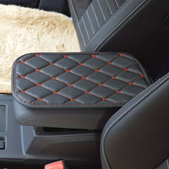 Car Leather Armrest Mat - Armrests Storage Box Mats, Waterproof Cushion Cover