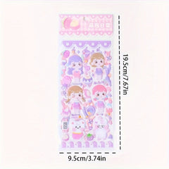 Cartoon 3D Dress Up Foam Stickers