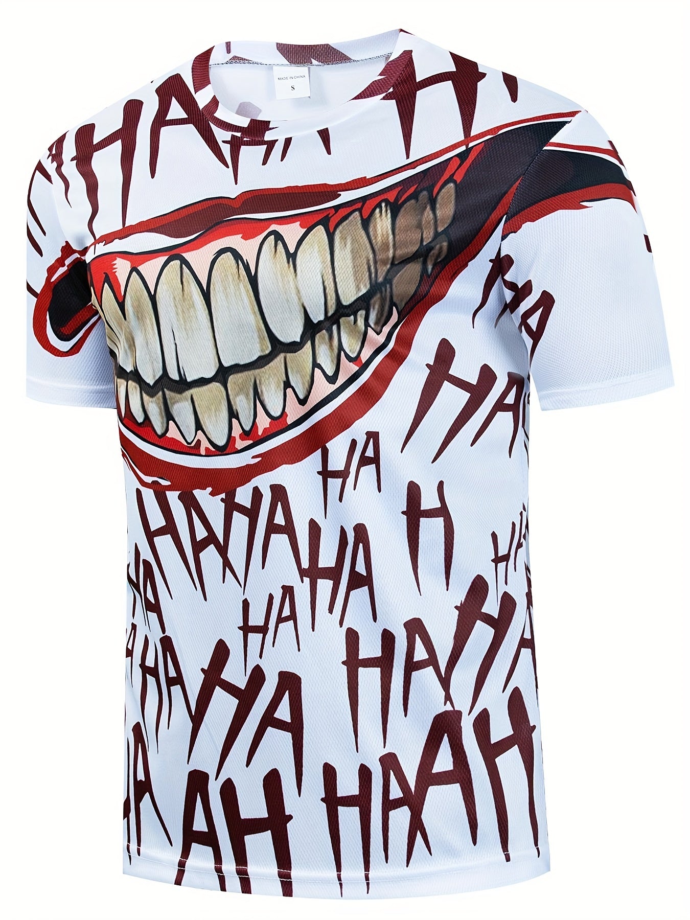 Men's Breathable Funny Mouth Print T-Shirt