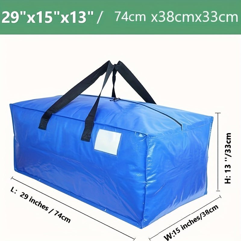 Extra Large Storage Box with Zipper & Carrying Handles for Camping Travel