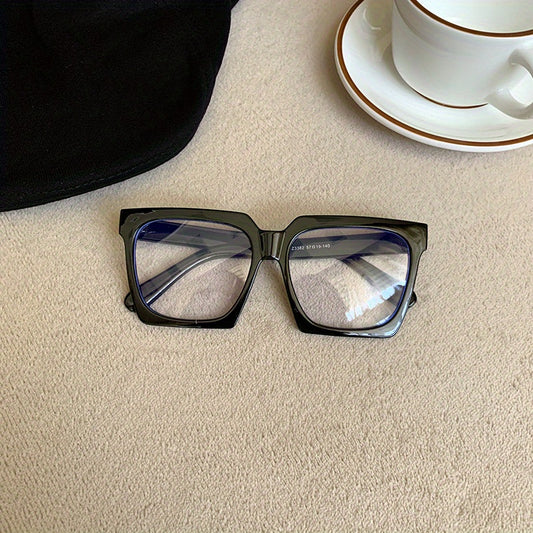 Large Square Sunglasses for Men and Women Non-prescription Glasses