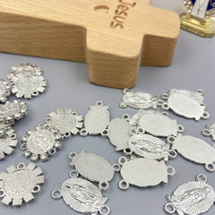 60pcs Religious Figure Pattern Hangings Jewelry Connectors