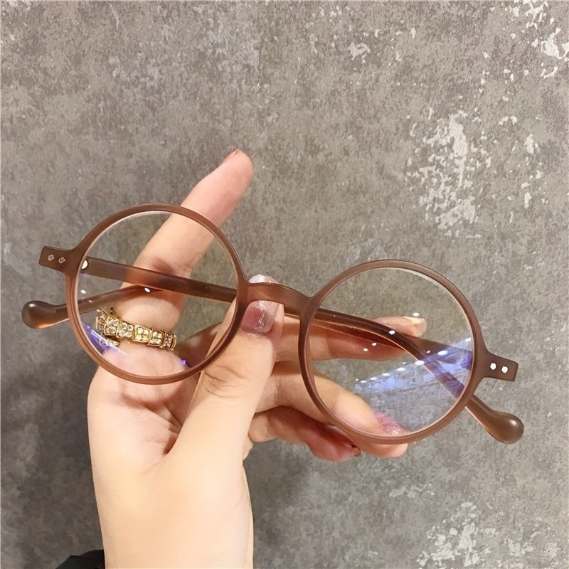 Round Clear Lens Glasses For Women Men UV400