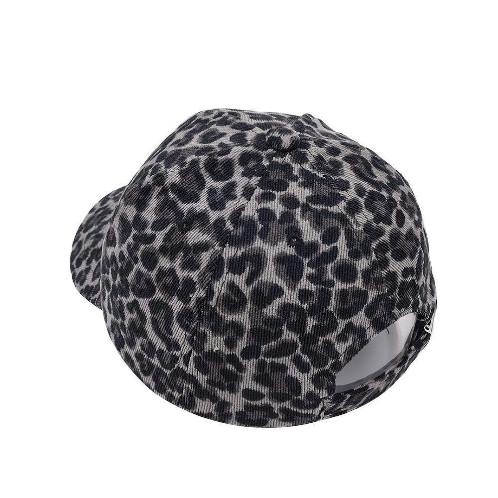 Leopard Print Baseball Cap Unisex Trucker Hat