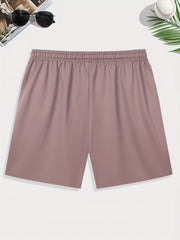 Men's Death Row Print Shorts Casual Stretch Drawstring Shorts