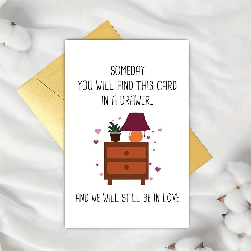 Funny Love Card For Him Her - Anniversary Card - Birthday Card - Set of 2