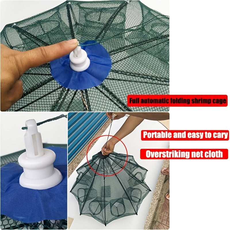 Collapsible Fishing Net for Live Fish and Shrimp