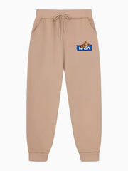 Bear Pattern Joggers Men's Casual Stretch Waist Sweatpants