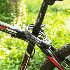 Mountain Bike 4-Digit Combo Lock Steel Wire Chain Cycling Equipment