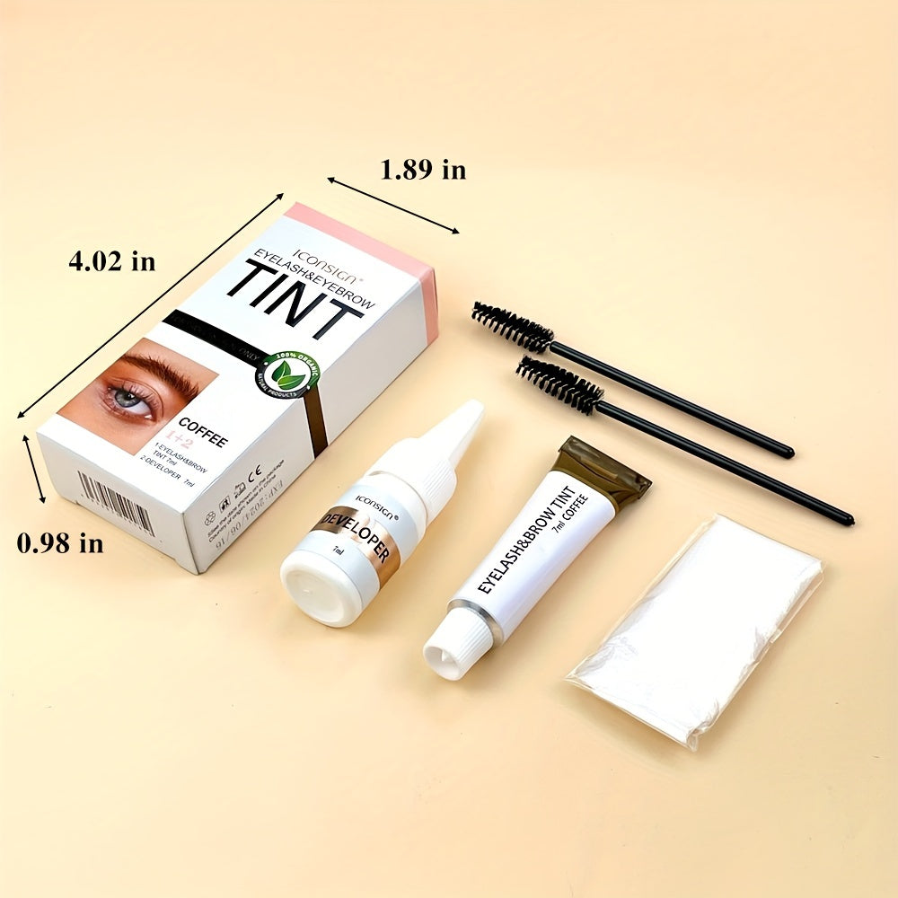 Eyelashes & Eyebrow Tint Dye Kit 3 Colors