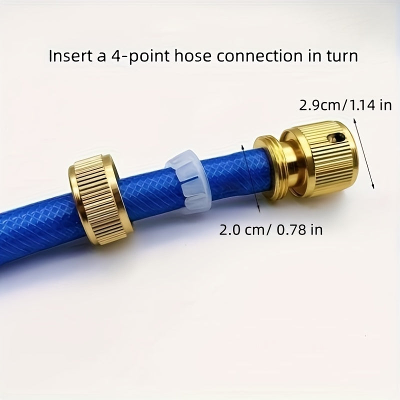 Copper plated Water Connection Aluminum Alloy Quick Joint Car Wash Water Gun
