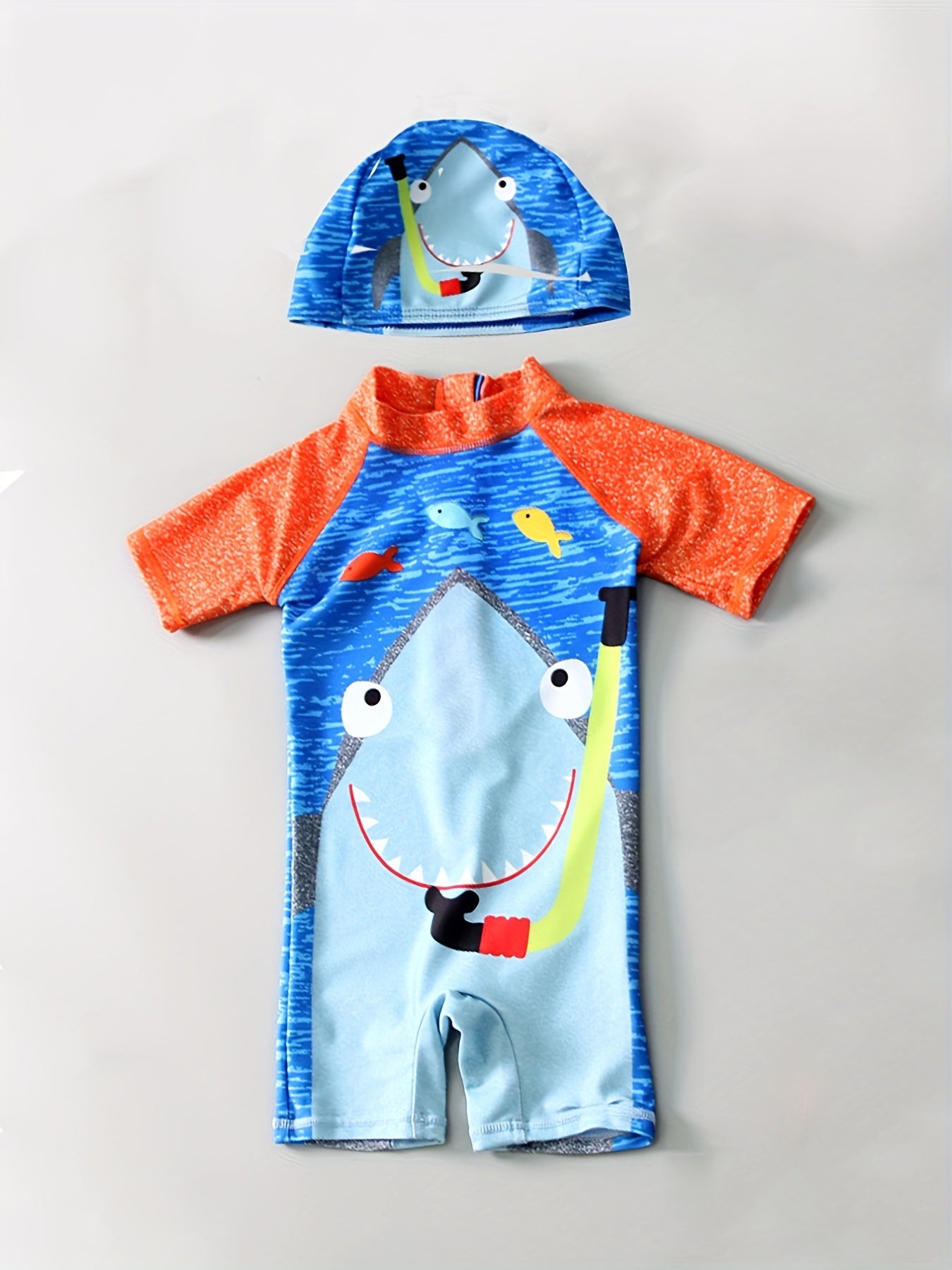 Boys Shark One piece Swimsuit Summer Kids Clothes