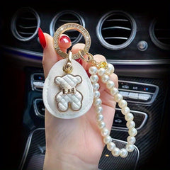 Bear Car Keychain Key Chain Lady Bag Pendant Mother's Key Ring