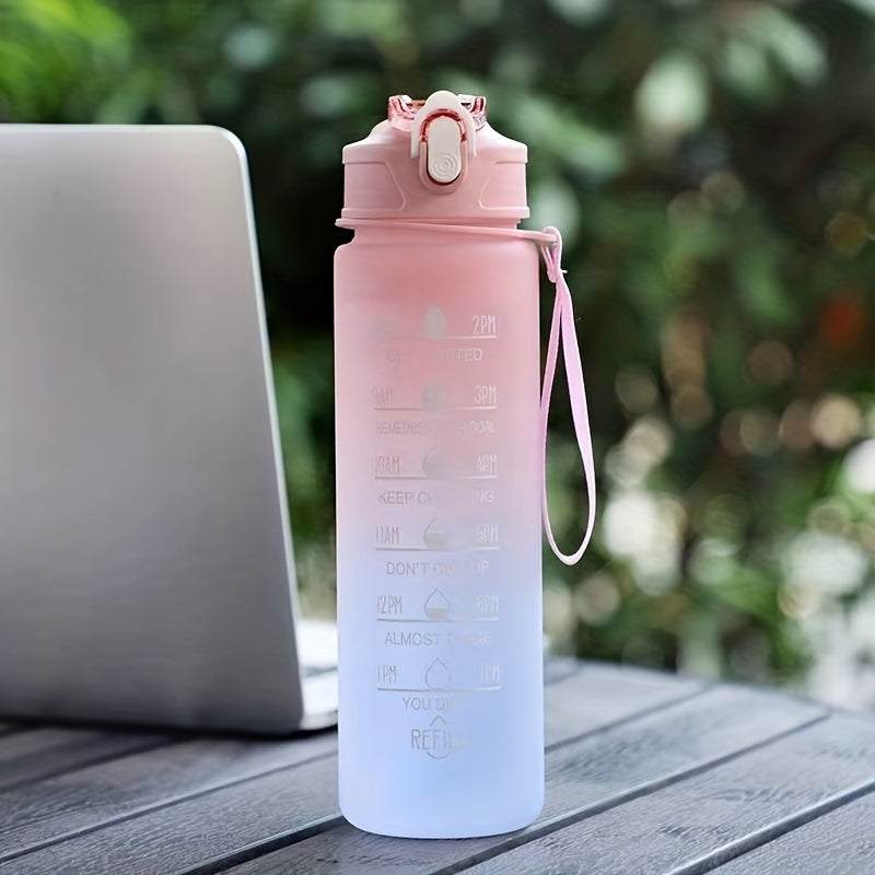 Gradient Sports Water Bottle 900ml Time Scale